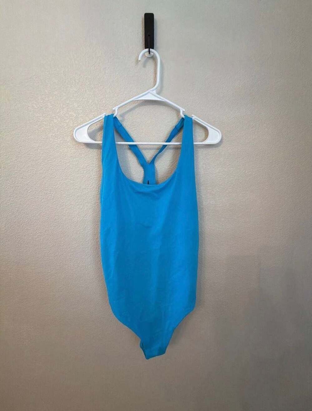 Athleta Malibu Scoop Neck One Piece Swimsuit in Santorini Blue